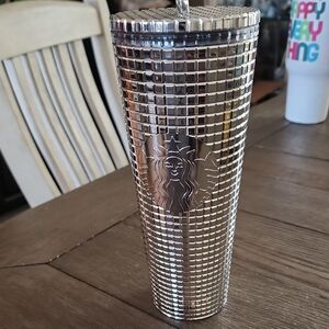 Starbucks Silver Metallic Venti Tumbler